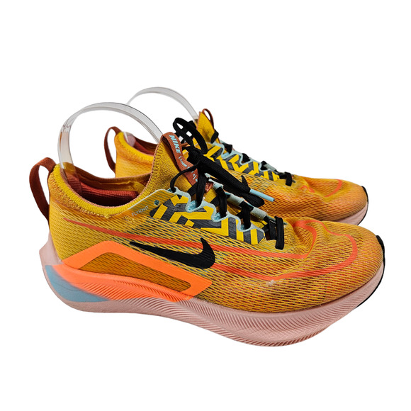 Nike Zoom Fly 4 Running Shoes University Gold Black Men's 7 - Picture 1 of 13